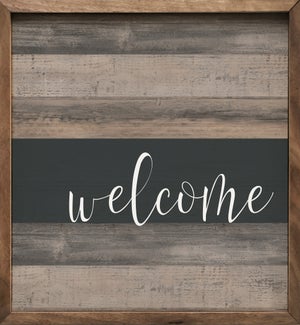Welcome Stripe Whitewash